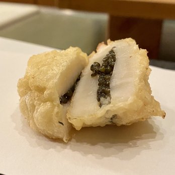 Tempura Endo - Scallop with Caviar - Japanese Near Me - Beverly Hills, California Tempura Endo - Scallop with Caviar - Japanese Near Me - Beverly Hills, California