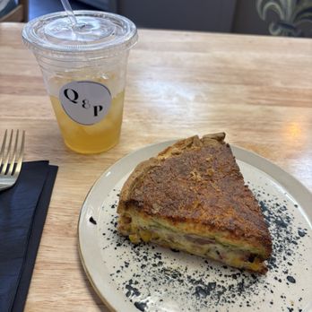 Quiches & Pies - Southwest Quiche and the iced green tea - Coffee & Tea Near Me - Chandler, Arizona