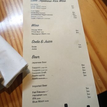 Manpuku - Drink menu! - Japanese Near Me - Berkeley, California