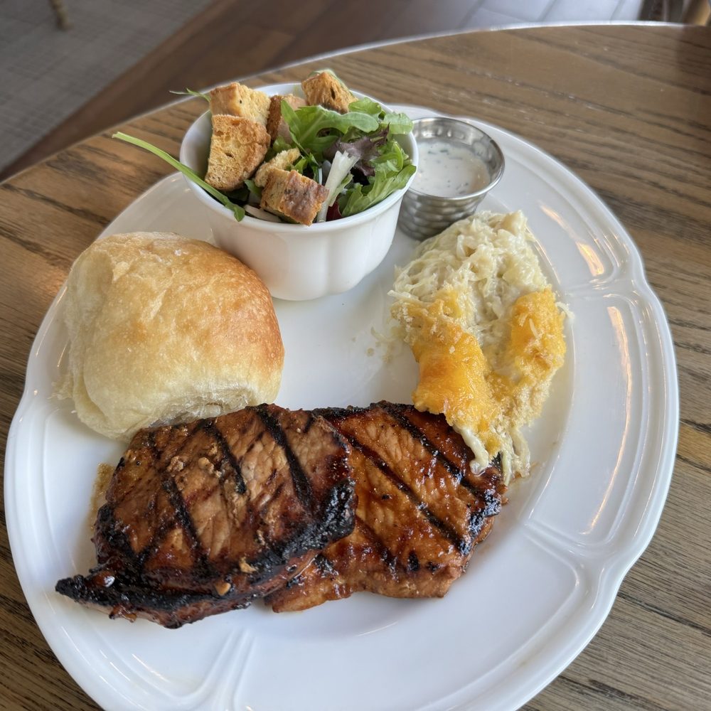 The Dillard House Restaurant - Pork chops, cabbage, salad and a yeast roll. - American Near Me - Dillard, Georgia The Dillard House Restaurant - Pork chops, cabbage, salad and a yeast roll. - American Near Me - Dillard, Georgia