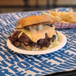 For The Win - Beverly Center - Double Cheeseburger with Lettuce