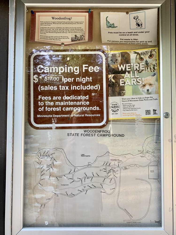 Woodenfrog Campground - Kabetogama State Forest Logo