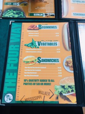 Menu photo 7 Four Way Restaurant Memphis, TN