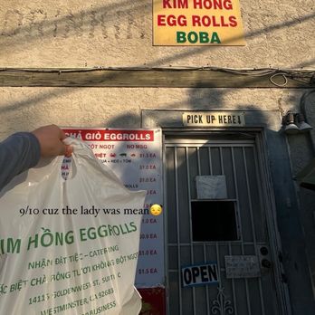 Kim Hong Eggrolls - Parking is in the back and pick up too. - Vietnamese Near Me - Westminster, California