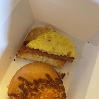 The Human Bean - Bagel sandwich with egg cheese and bacon... $6 - Coffee & Tea Near Me - Coeur D Alene, Idaho The Human Bean - Bagel sandwich with egg cheese and bacon... $6 - Coffee & Tea Near Me - Coeur D Alene, Idaho