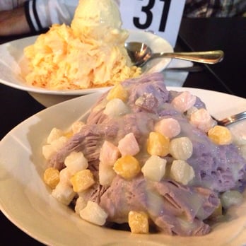 Ice Monster - Taro shaved ice with mochi and condensed milk - Juice Bars & Smoothies Near Me - Walnut Creek, California