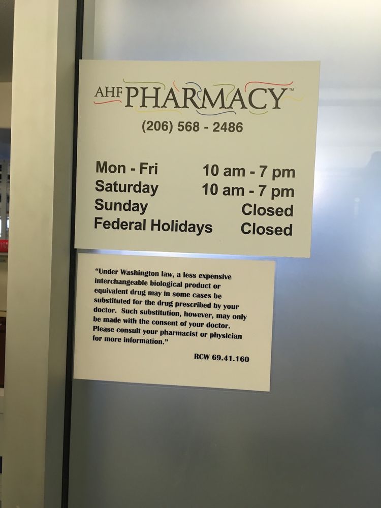 AHF PHARMACY SEATTLE PIKE 1016 E Pike St Seattle Washington 