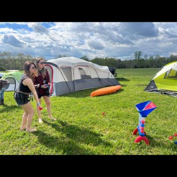 Pinewood Canoe & Camp - We vrought corn hole and this game for some competition with friends! - Rafting/Kayaking Near Me - Nunnelly, Tennessee