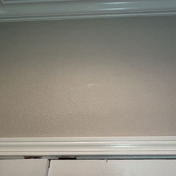 Crown Construction - Misalignment of door and poor painting - Decks & Railing Near Me