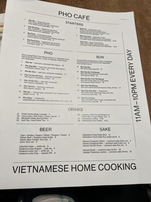 Menu photo 2 Pho Café Los Angeles, CA Menu photo 2 Pho Café Los Angeles, CA