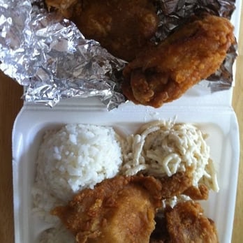 KJ's Local Grindz - Fried chicken plate - Chicken Shop Near Me - Kaneohe, Hawaii
