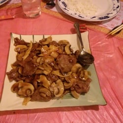Beef and mushrooms