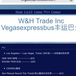 Vegasexpressbus - Pretty cheap (not the cheapest) for a bus ride to SoCal.