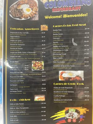Menu photo 2 El Paraiso Colombiano Holyoke, MA Menu photo 2 El Paraiso Colombiano Holyoke, MA