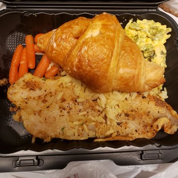 Cheddar's Scratch Kitchen - Blackened whiting, broccoli casserole with baby carrots. - Comfort Food Near Me - Mcdonough, Georgia