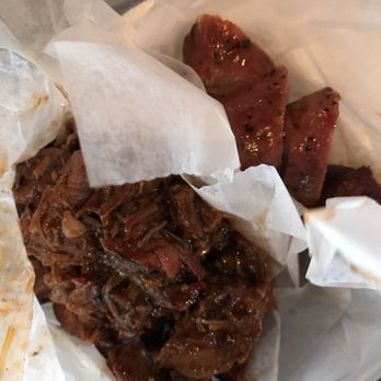 Vitek's Market - Jalapeño Sausage (very dry) and Brisket (drenched in sauce) - Barbeque Near Me - Waco, Texas Vitek's Market - Jalapeño Sausage (very dry) and Brisket (drenched in sauce) - Barbeque Near Me - Waco, Texas