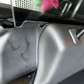 OC Tint Shop - Chunk missing top left of door where window ends - Home Window Tinting Near Me - Irvine, California