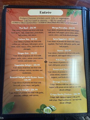 Menu photo 5 Thai Lime Leaf Everett, WA