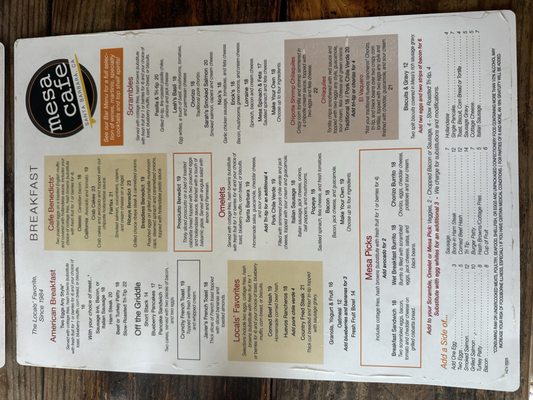 Menu photo 2 Mesa Cafe Santa Barbara, CA Menu photo 2 Mesa Cafe Santa Barbara, CA