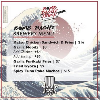Bomb Bachi - Japanese Tapas menu at select events - Food Trucks Near Me Bomb Bachi - Japanese Tapas menu at select events - Food Trucks Near Me