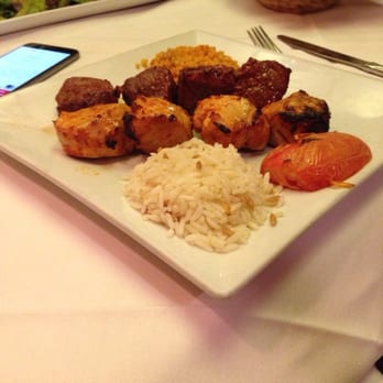 Toros Restaurant - Siv and Tas chicken and Shish kebab dish. Rice was delish! - Turkish Near Me - Clifton, New Jersey