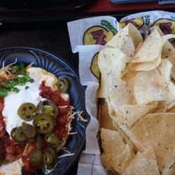 Moe's Southwest Grill - Nachos the works with pretty much everything on it.