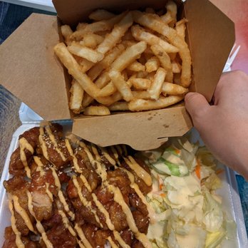 BengBeng Grill & Chicken - Soy garlic chicken plate. Fries! - Korean Near Me - McLean, Virginia