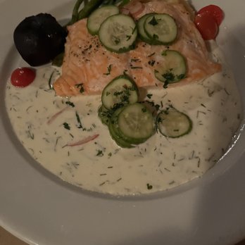 Stone Bar Inn - Salmon with dill sauce - Bars Near Me - Stroudsburg, Pennsylvania Stone Bar Inn - Salmon with dill sauce - Bars Near Me - Stroudsburg, Pennsylvania