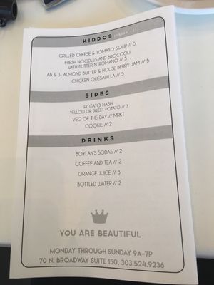 Menu photo 7 Moxie Eatery Denver, CO