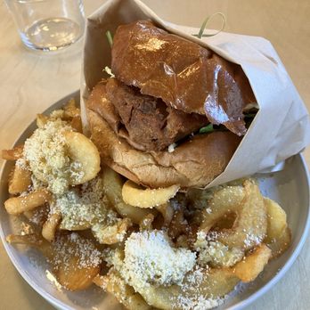 Renegade By Devout Coffee - Fried fish sandwich and garlic fries - Coffee & Tea Near Me - Fremont, California Renegade By Devout Coffee - Fried fish sandwich and garlic fries - Coffee & Tea Near Me - Fremont, California