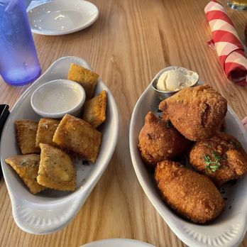 Salt + Smoke - Burnt End Toasted Ravs and Hush Puppies and Maple Butter - Bars Near Me - Saint Louis, Missouri Salt + Smoke - Burnt End Toasted Ravs and Hush Puppies and Maple Butter - Bars Near Me - Saint Louis, Missouri