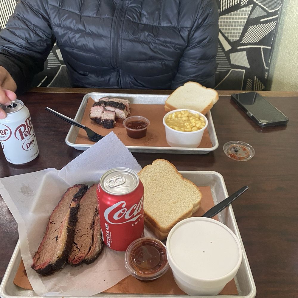 Jeff's Texas Style BBQ - Pork Belly and Mac&Cheese for me, and Brisket and Potato Salad for my wife. - Barbeque Near Me - Marysville, Washington Jeff's Texas Style BBQ - Pork Belly and Mac&Cheese for me, and Brisket and Potato Salad for my wife. - Barbeque Near Me - Marysville, Washington