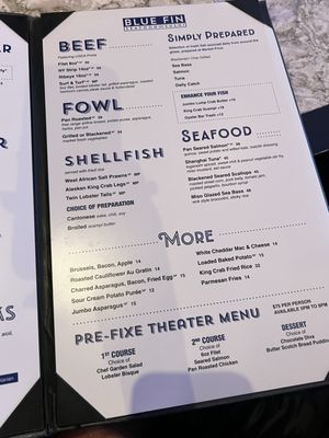 Menu photo 7 Blue Fin New York, NY