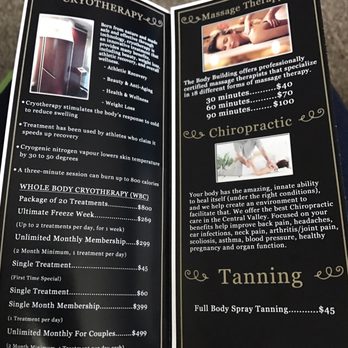The Body Building - Cryotherapy Near Me - Clovis, California