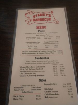 Menu photo 2 Stamey's Barbecue Greensboro, NC