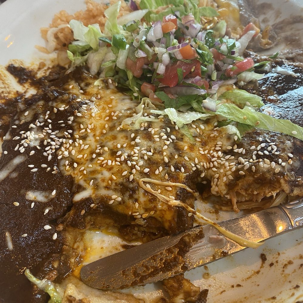 Mole enchiladas Mole enchiladas