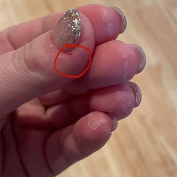 Royal Nails Spa - A cut from the drill and some residue on my fingertips - Nail Salons Near Me - Livermore, California