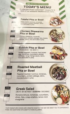 Menu photo 8 taim mediterranean kitchen - Plainview Plainview, NY