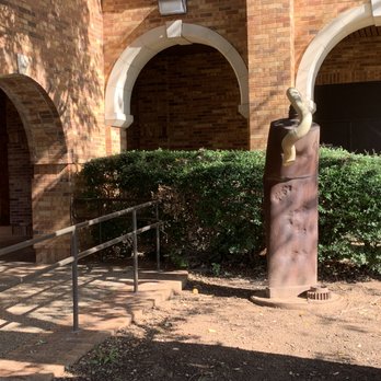 Midwestern State University - Paint bottle sculptures outside of Fain Fine Art Center. - Colleges & Universities Near Me - Wichita Falls, Texas