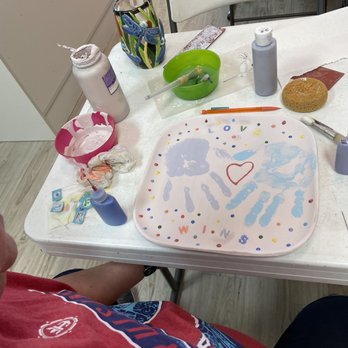 Ceramics And More - Pflugerville - We made a plate!! - Paint-Your-Own Pottery Near Me - Pflugerville, Texas