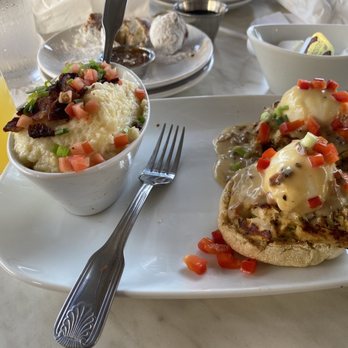 Another Broken Egg Cafe - Crab Benedict and grits - Breakfast & Brunch Near Me - Jacksonville, Florida Another Broken Egg Cafe - Crab Benedict and grits - Breakfast & Brunch Near Me - Jacksonville, Florida