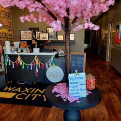 Waxing The City - Wylie - Lovely lobby area. A "welcome" sign for guests. Nice touch!