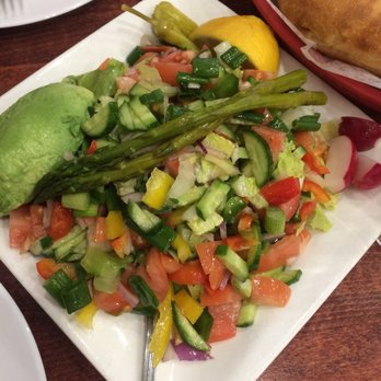 Cheburechnaya - Israeli salad - Kosher Near Me - Rego Park, New York Cheburechnaya - Israeli salad - Kosher Near Me - Rego Park, New York