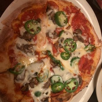 C J Maggie's - Hand tossed Brick oven pizza with Pepperoni, Mushrooms, and Jalapenos - American Near Me - Buckhannon, West Virginia