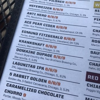 Gino's East - South Loop - Beer menu - Pizza Near Me - Chicago, Illinois Gino's East - South Loop - Beer menu - Pizza Near Me - Chicago, Illinois