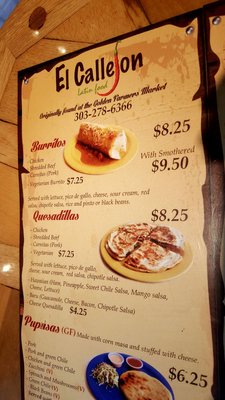 Menu photo 5 El Callejon Golden, CO