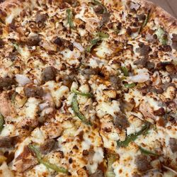 Butter chicken pizza
