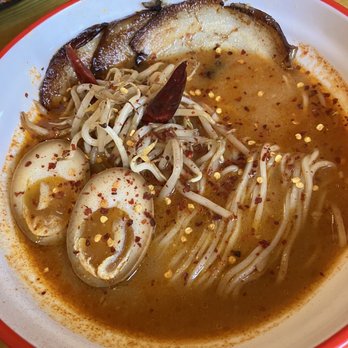 Ramen Dayo! - Devil Ramen, Pork Broth, added soft egg - Ramen Near Me - Glasgow, GLG