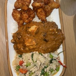 Three entree Lunch Combo