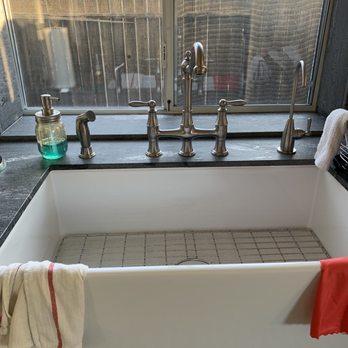 Counter Fit - Farm sink and granite - Kitchen & Bath Near Me - Sacramento, California Counter Fit - Farm sink and granite - Kitchen & Bath Near Me - Sacramento, California